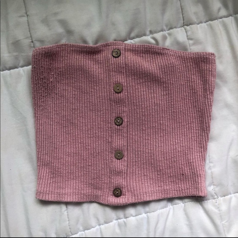 buttoned down tube top